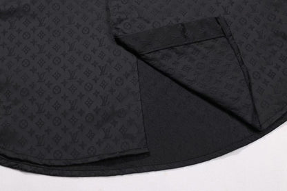 251230 New high-quality dark-patterned jacquard long-sleeved shirt
