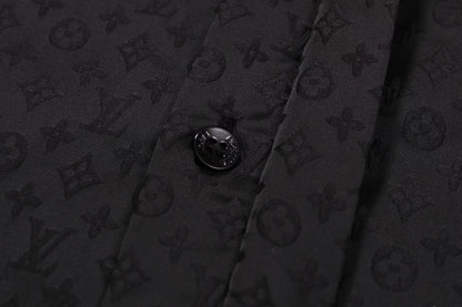 251230 New high-quality dark-patterned jacquard long-sleeved shirt