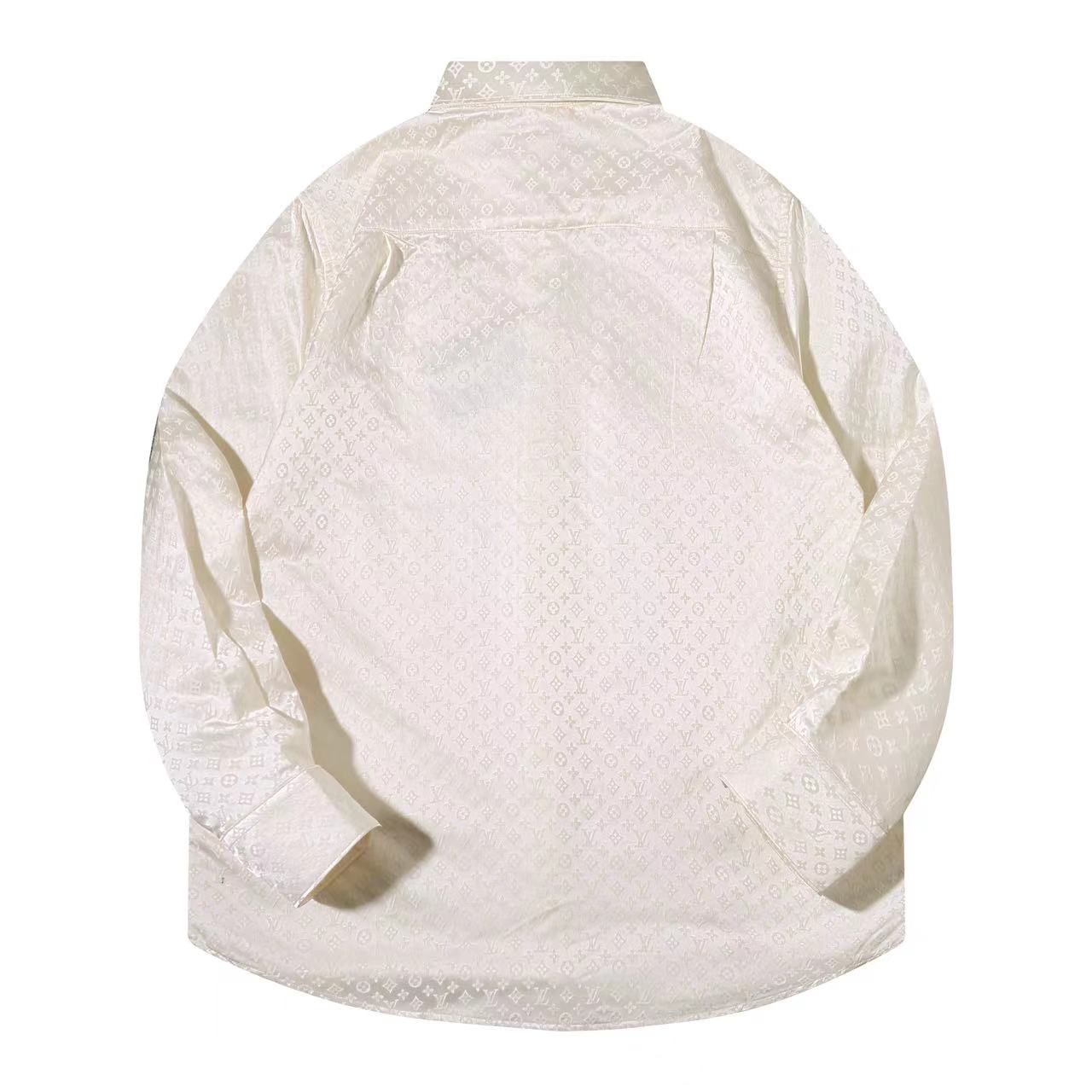 251230 New high-quality dark-patterned jacquard long-sleeved shirt