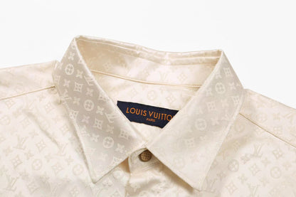251230 New high-quality dark-patterned jacquard long-sleeved shirt