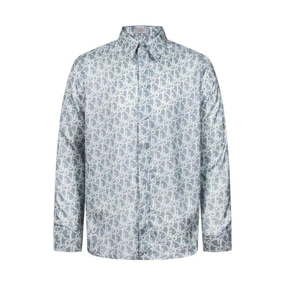 251230 New high-quality full-printed satin long-sleeved shirt