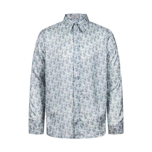 251230 New high-quality full-printed satin long-sleeved shirt