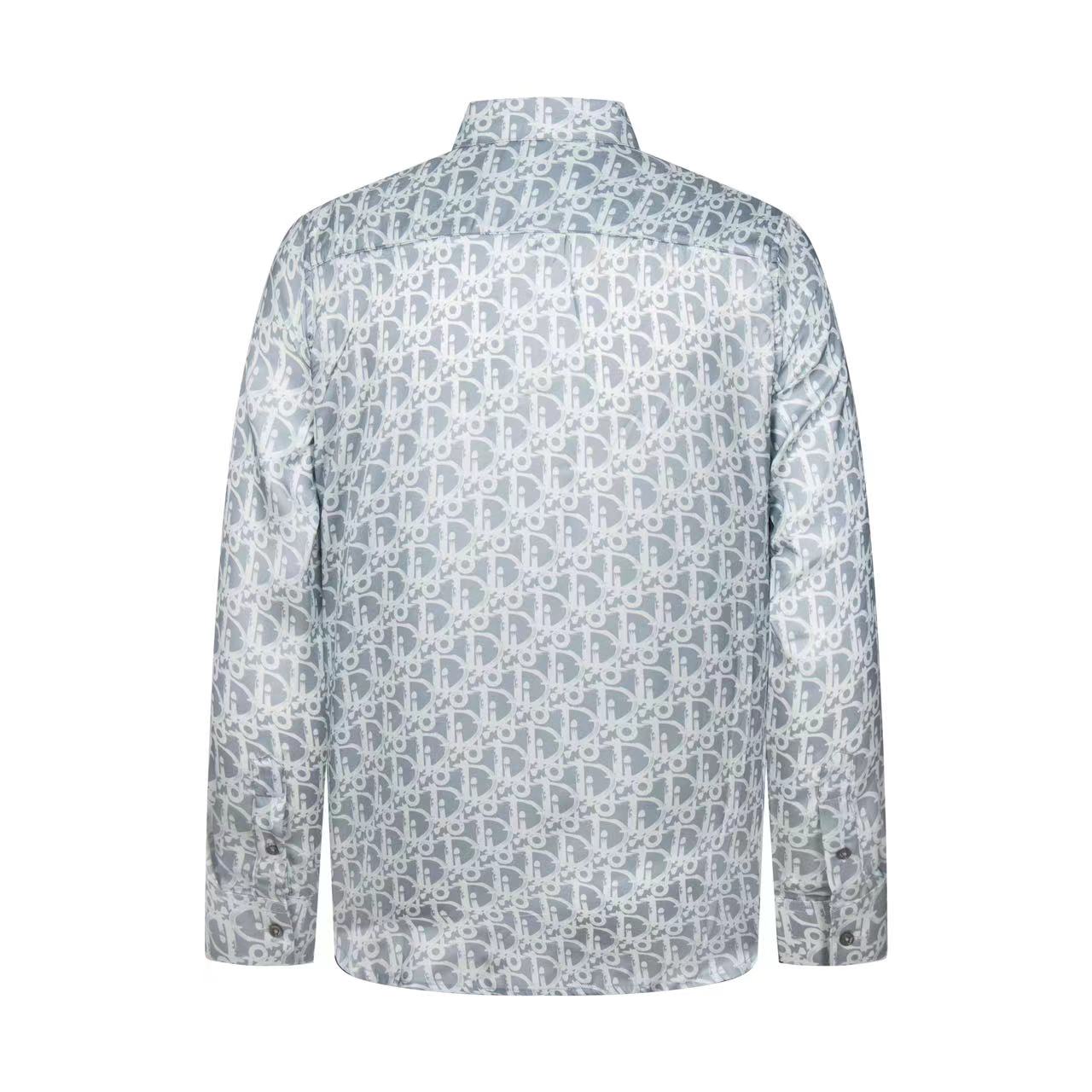 251230 New high-quality full-printed satin long-sleeved shirt