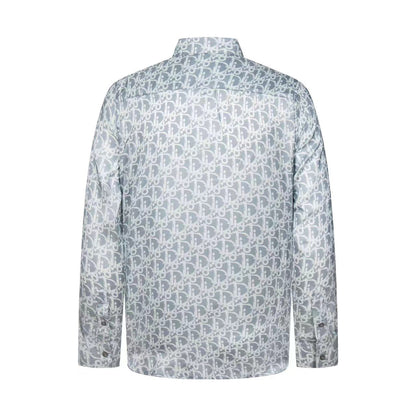 251230 New high-quality full-printed satin long-sleeved shirt