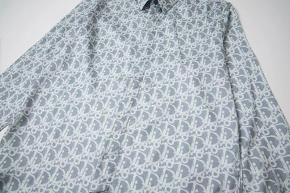 251230 New high-quality full-printed satin long-sleeved shirt