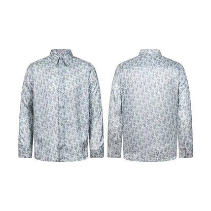 251230 New high-quality full-printed satin long-sleeved shirt