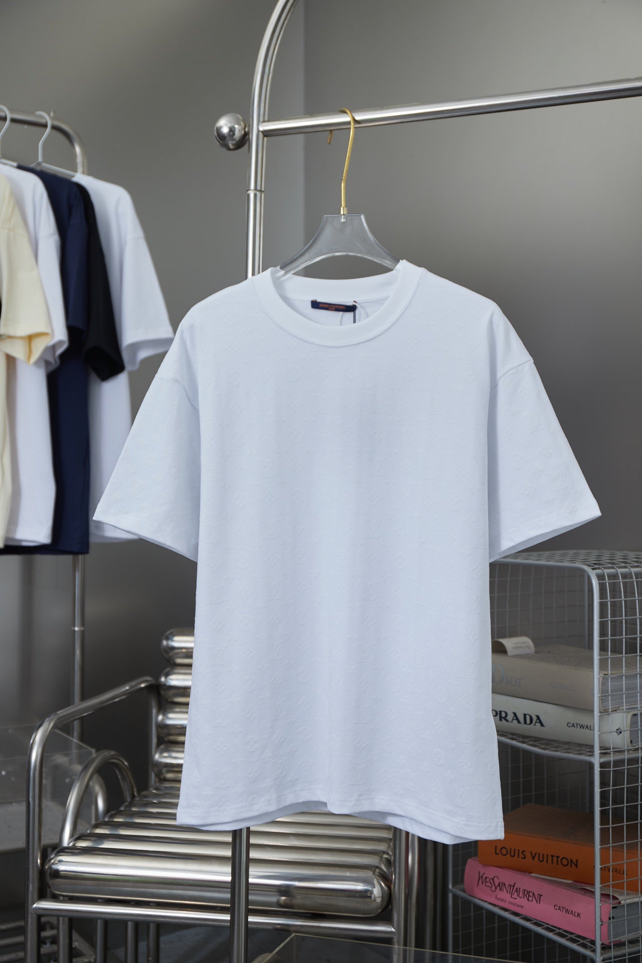251230 New high-quality full-printed flocking T-shirt