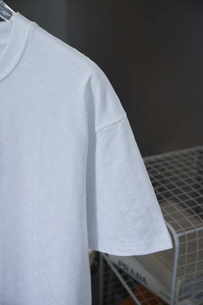 251230 New high-quality full-printed flocking T-shirt