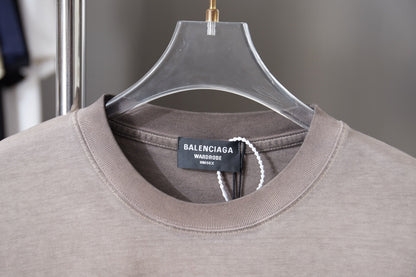 251230 New high-quality washed process letter-patterned T-shirt