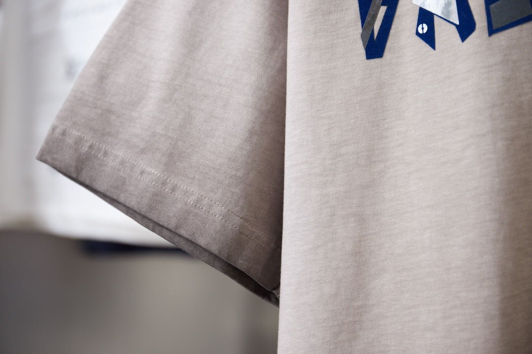 251230 New high-quality washed process letter-patterned T-shirt