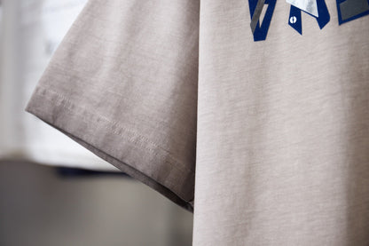 251230 New high-quality washed process letter-patterned T-shirt