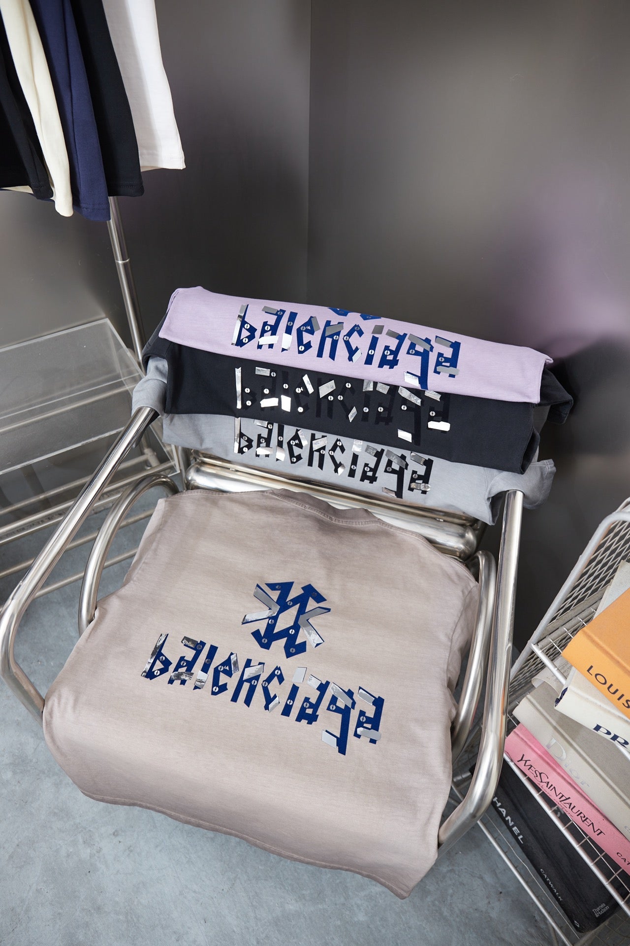 251230 New high-quality washed process letter-patterned T-shirt