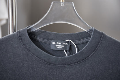 251230 New high-quality washed process letter-patterned T-shirt