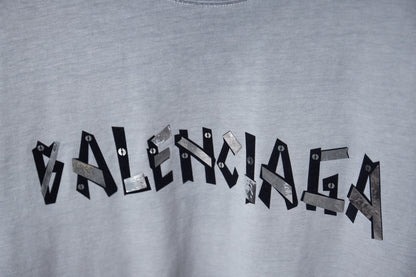 251230 New high-quality washed process letter-patterned T-shirt