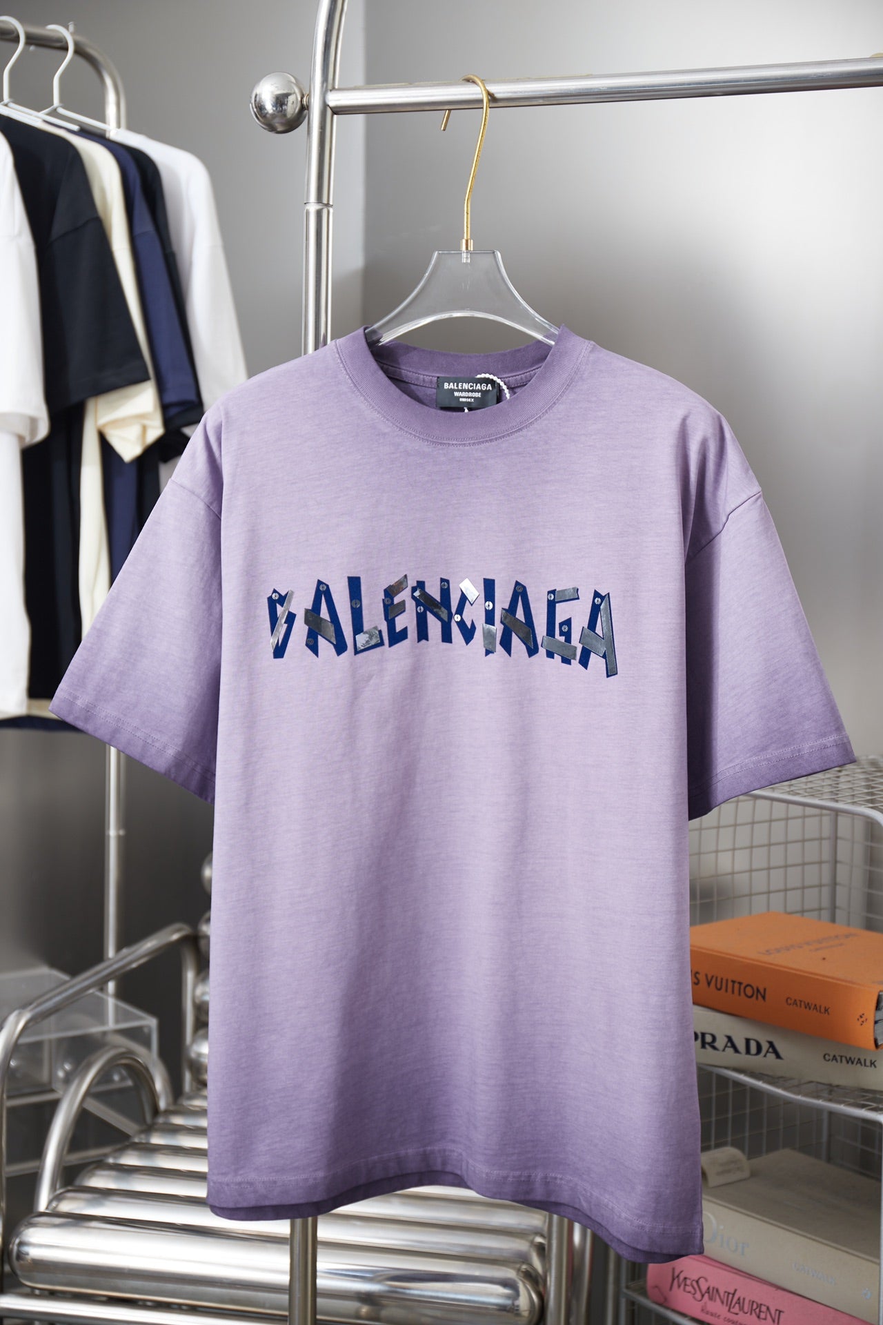 251230 New high-quality washed process letter-patterned T-shirt