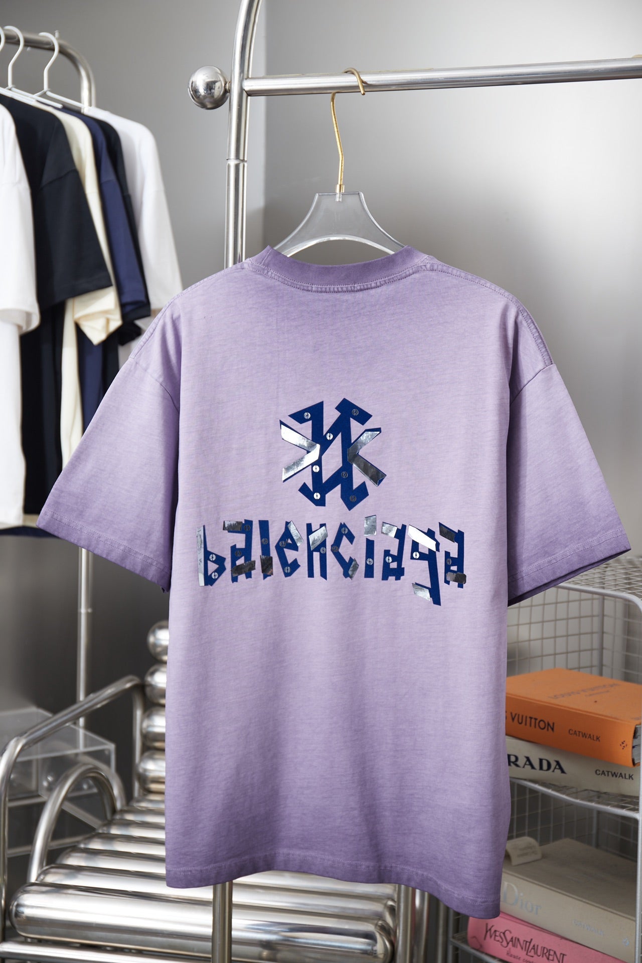 251230 New high-quality washed process letter-patterned T-shirt