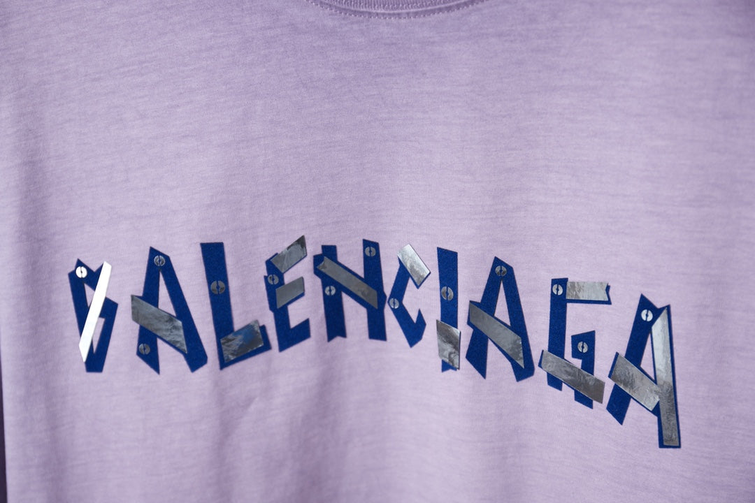 251230 New high-quality washed process letter-patterned T-shirt