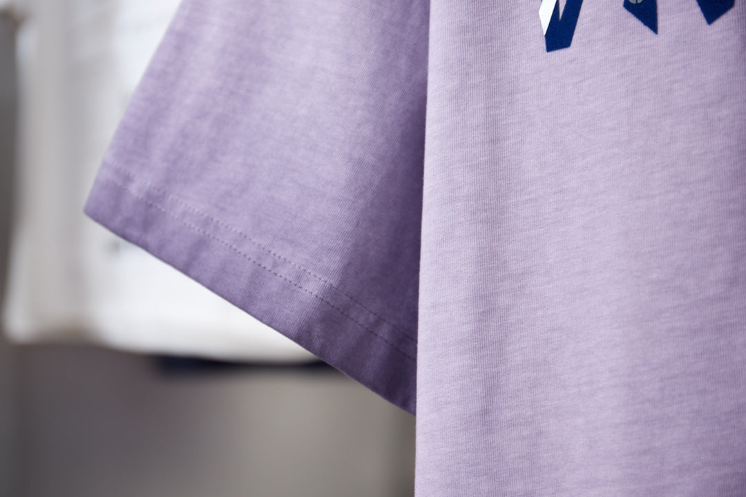 251230 New high-quality washed process letter-patterned T-shirt