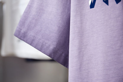 251230 New high-quality washed process letter-patterned T-shirt