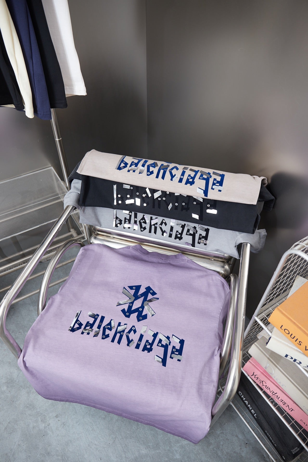 251230 New high-quality washed process letter-patterned T-shirt