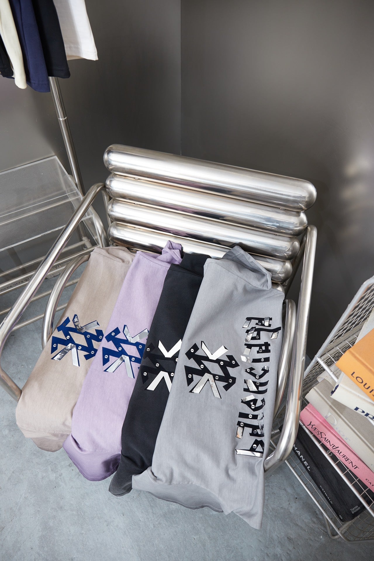 251230 New high-quality washed process letter-patterned T-shirt