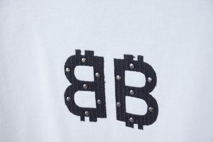 251230 New high-quality towel-applied-fabric hot diamond T-shirt