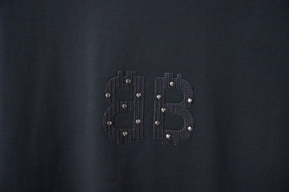 251230 New high-quality towel-applied-fabric hot diamond T-shirt