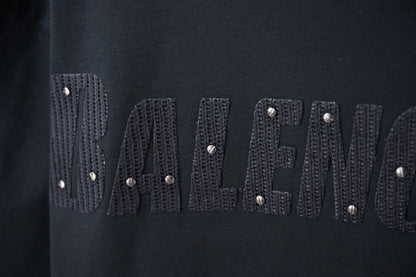 251230 New high-quality towel-applied-fabric hot diamond T-shirt