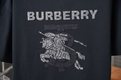 251230 New high-quality embossed diamond letter-shaped T-shirt