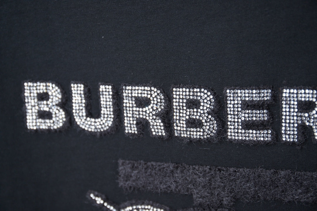 251230 New high-quality embossed diamond letter-shaped T-shirt