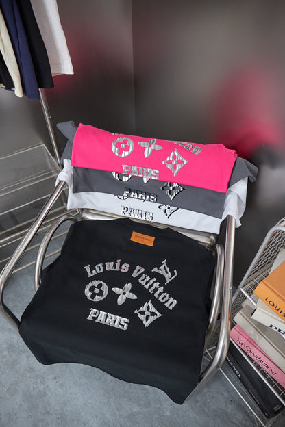 251230 New high-quality contrasting letter T-shirt