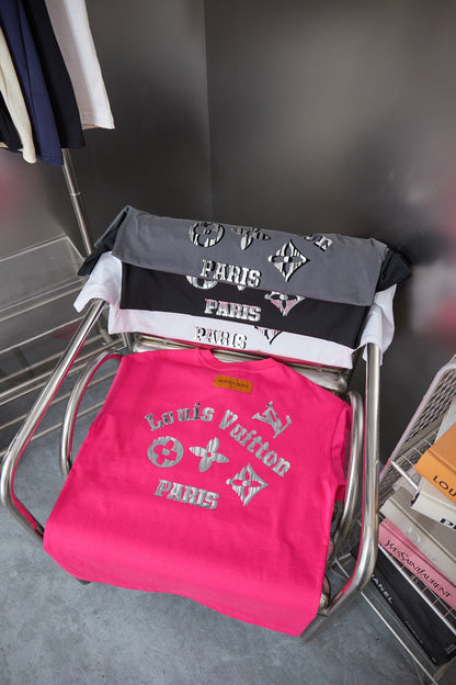251230 New high-quality contrasting letter T-shirt
