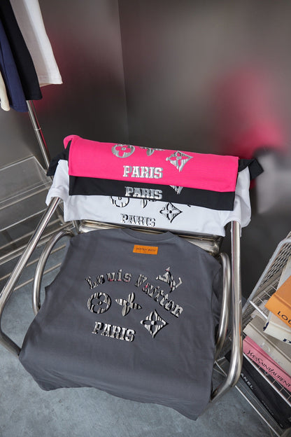 251230 New high-quality contrasting letter T-shirt