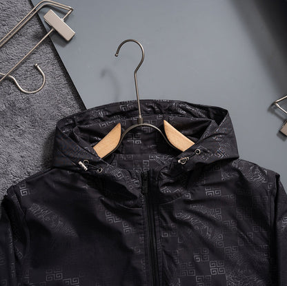 251230 new high-quality dark-patterned full-print windproof jacket