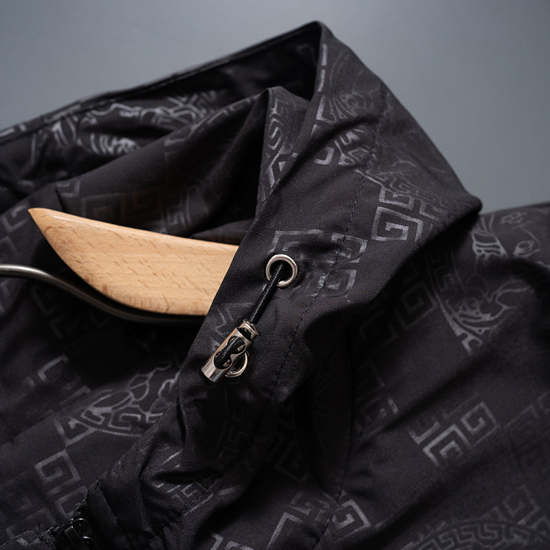 251230 new high-quality dark-patterned full-print windproof jacket