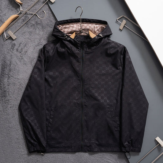 251230 new high-quality dark-patterned full-print windproof jacket