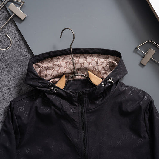 251230 new high-quality dark-patterned full-print windproof jacket