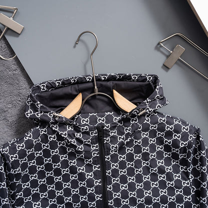 251230 A new high-quality half-sided full-print windproof jacket