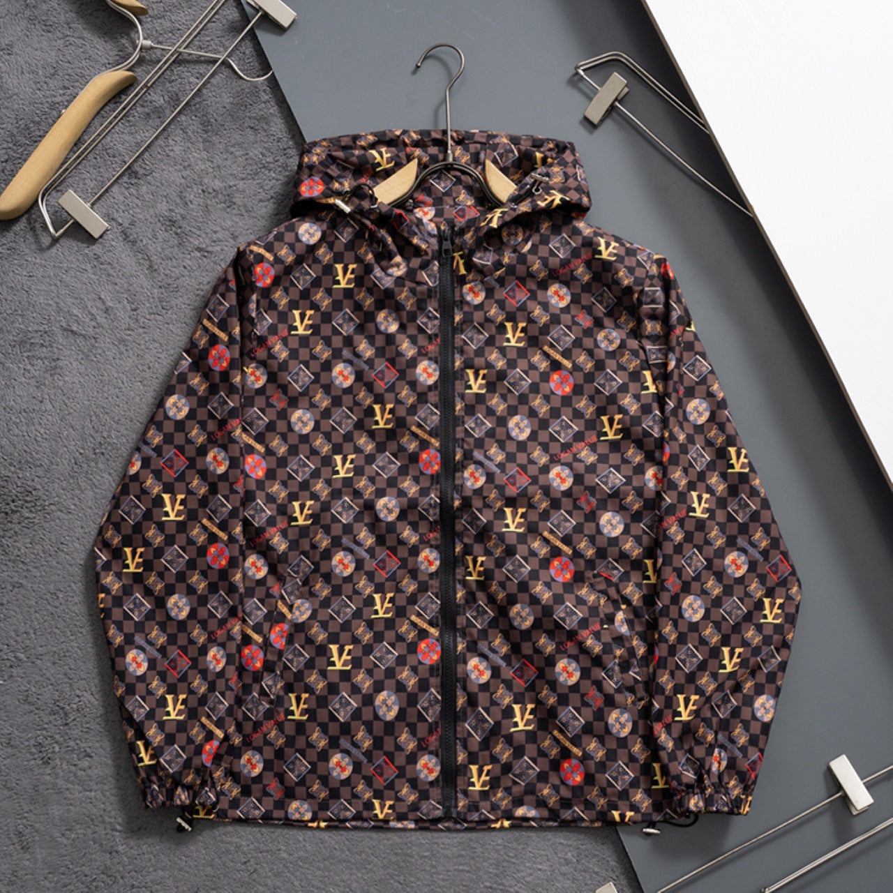 251230 New high-quality full-print windproof jacket