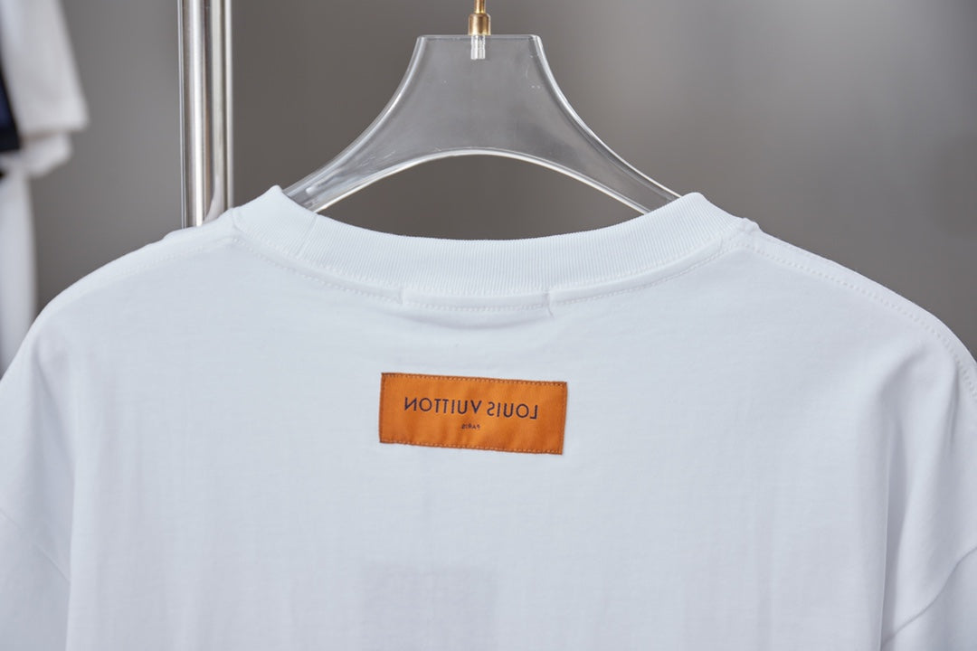 251230 New high-quality color digital letter short-sleeved shirt