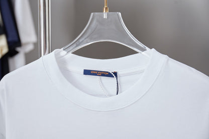 260106 New high-quality embroidered colored hollow embroidery T-shirt