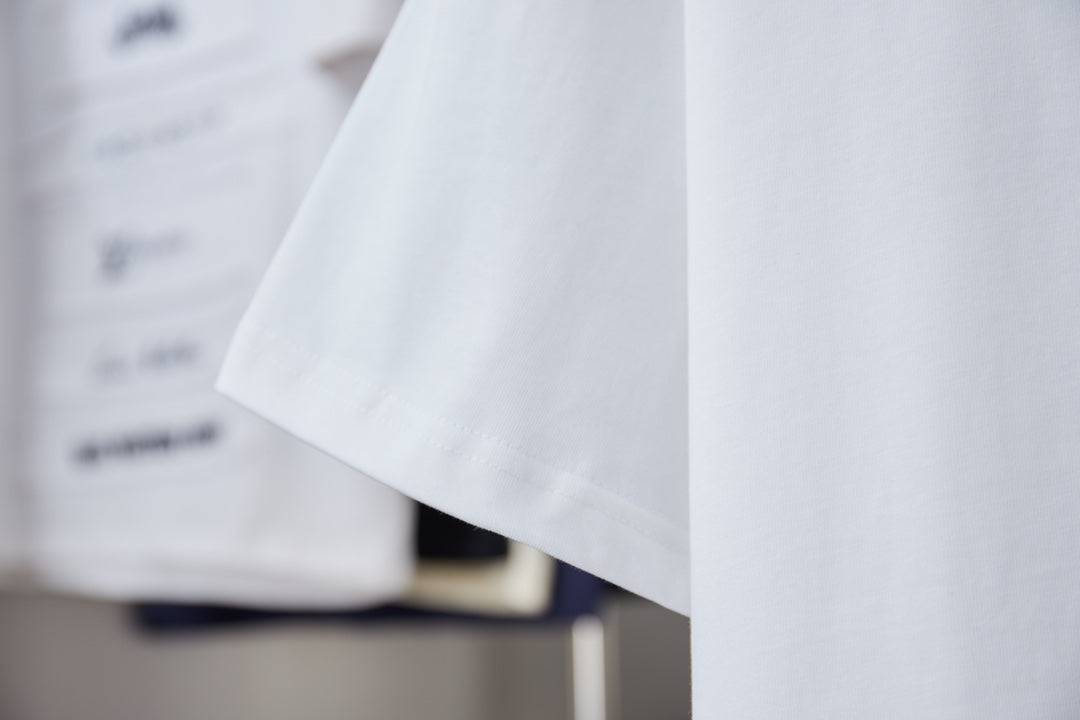 260106 New high-quality embroidered colored hollow embroidery T-shirt