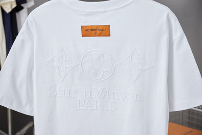 260106 New high-quality embroidered T-shirt in the same color