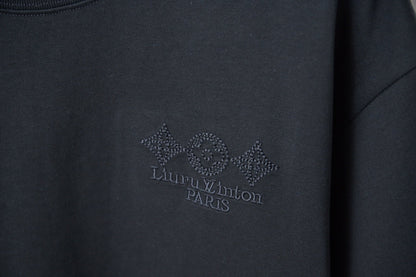 260106 New high-quality embroidered T-shirt in the same color