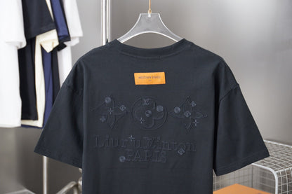 260106 New high-quality embroidered T-shirt in the same color