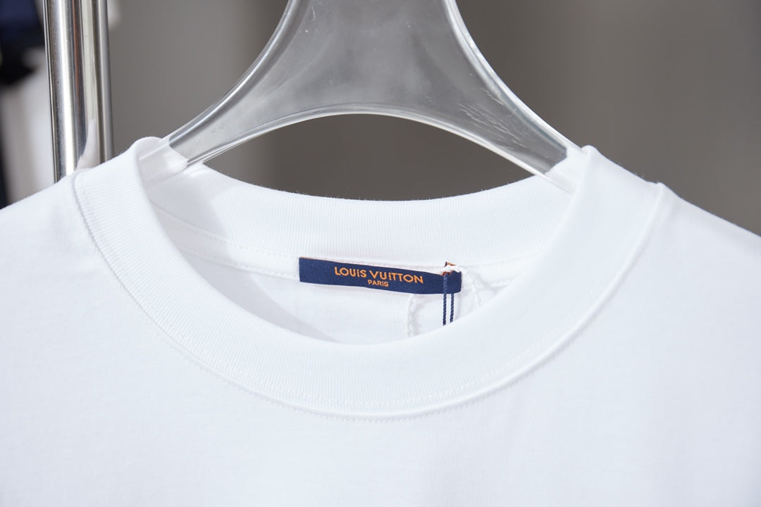 260106 New high-quality patchwork letter graffiti T-shirt