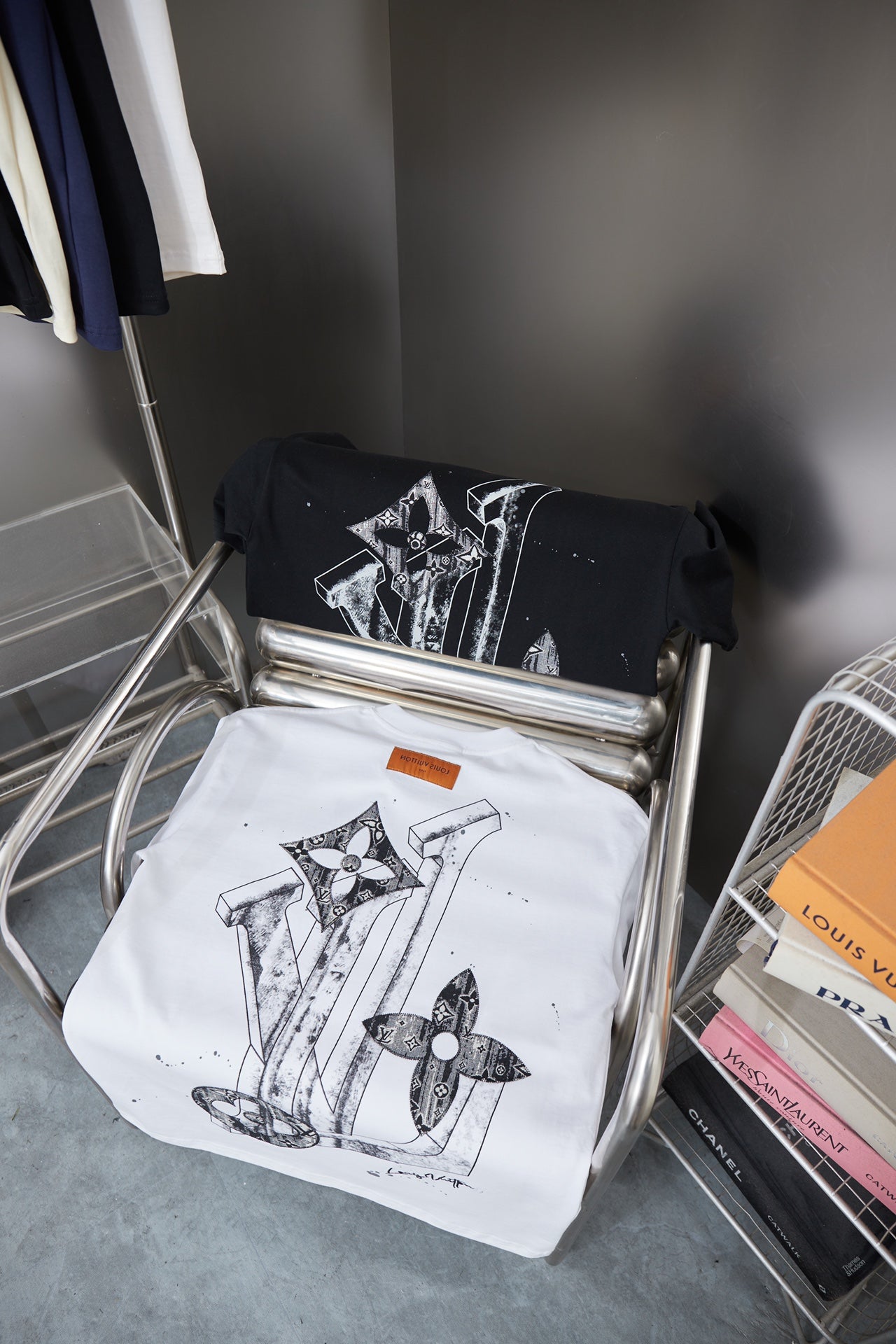 260106 New high-quality patchwork letter graffiti T-shirt