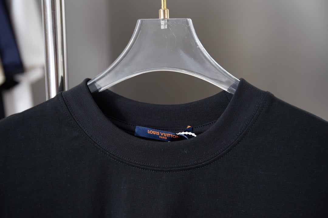 260106 New high-quality patchwork letter graffiti T-shirt