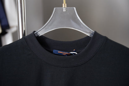 260106 New high-quality patchwork letter graffiti T-shirt