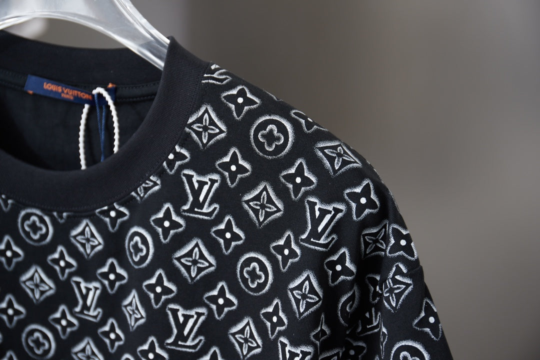 260106 New high-quality T-shirt with fully printed letters
